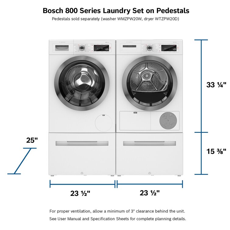 Bosch 800 Series 2.2 cu. ft. Energy Star High Efficiency Smart